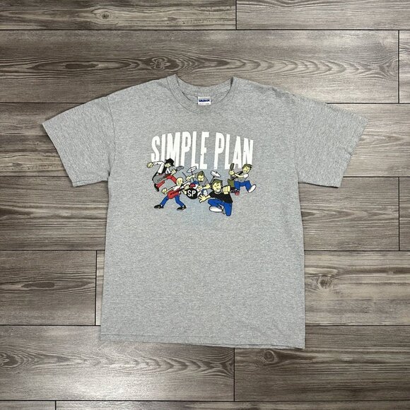 Vintage Y2K Simple Plan Band T Shirt - Picture 1 of 3